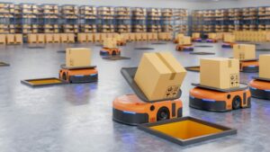 army robots efficiently sorting hundreds parcels per hour automated guided vehicle agv 41470 1630