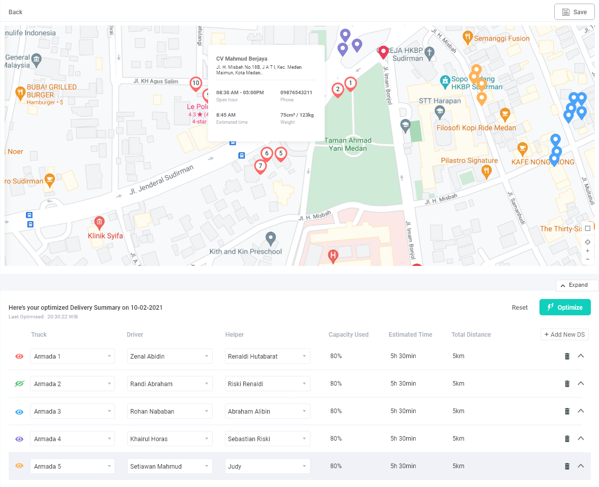 auto delivery allocation