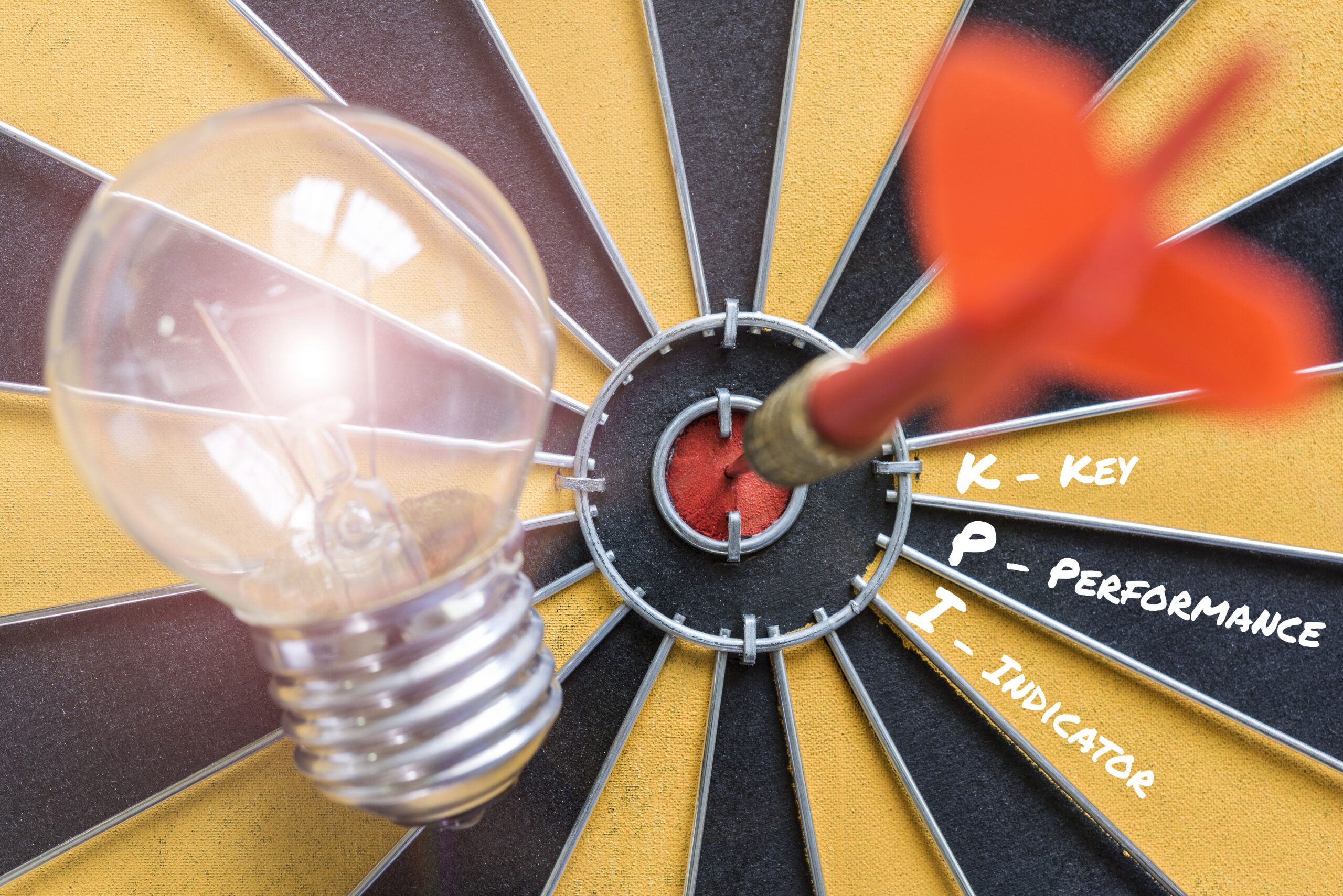 kpi key performance indicator with idea lamp target 1 scaled